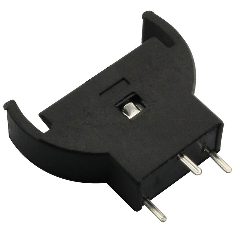 Tegg 20PCS Vertical CR2032 Shell Type Coin Button Cell Battery Sockets 3 Pin Holder Case - Image 2